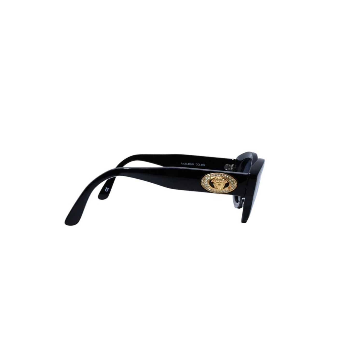 Versace Gianni Sunglasses Eyewear 480 852 Medusa Rhinestone Metal Acetate — view 5