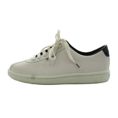 Chanel CC Logo Sneakers Leather 37 White