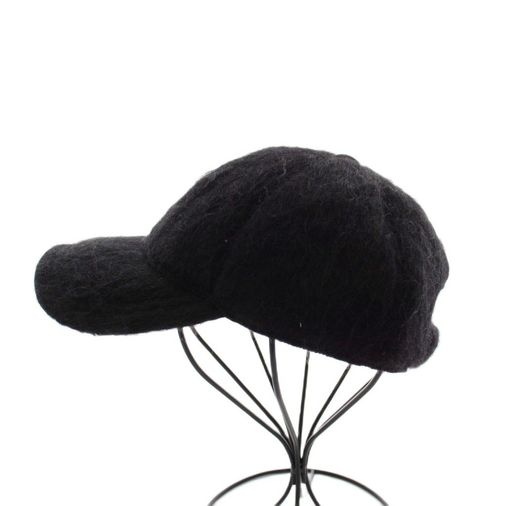 Gucci GG Marmont Cap Hat Mohair M Black — view 2