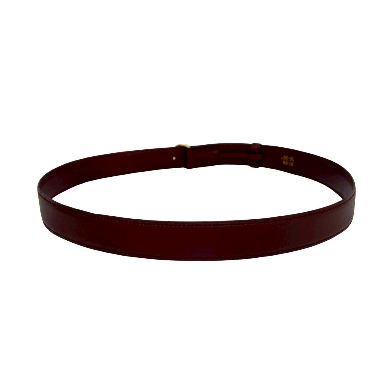 Cartier Must Line Leather Belt Wine Red Bordeaux — view 5