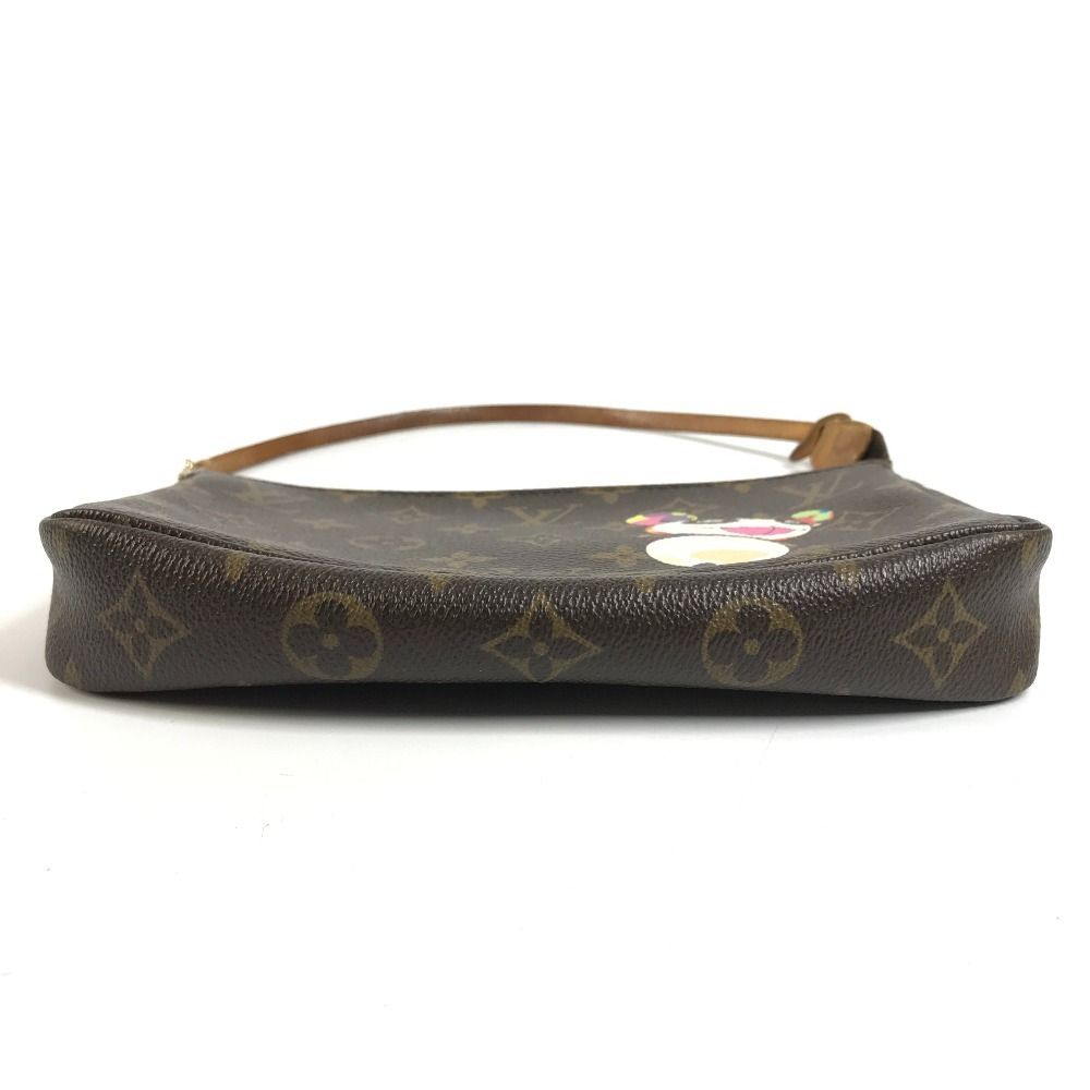Louis Vuitton Shoulder Bag Pochette Monogram Canvas Brown — view 5