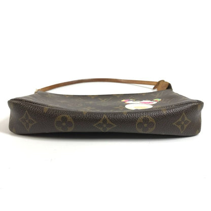 Louis Vuitton Shoulder Bag Pochette Monogram Canvas Brown — view 5