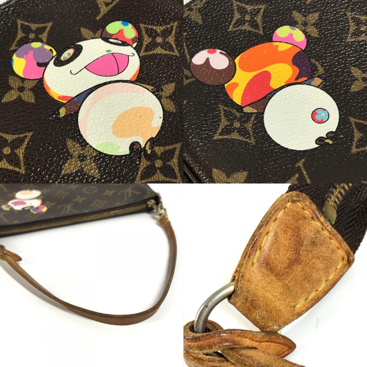 Louis Vuitton Shoulder Bag Pochette Monogram Canvas Brown — view 8