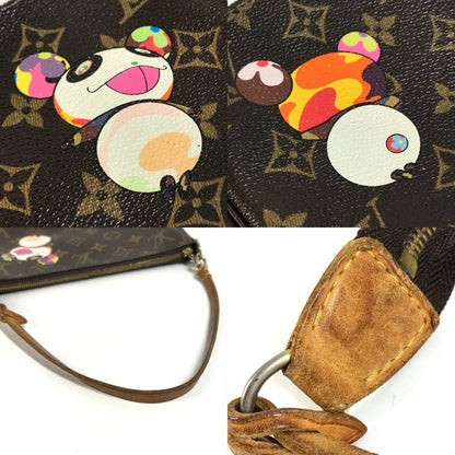 Louis Vuitton Shoulder Bag Pochette Monogram Canvas Brown — view 8