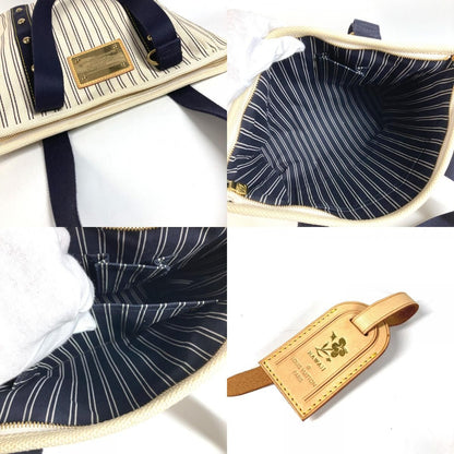 Louis Vuitton Shoulder Bag Cabas Canvas White — view 9