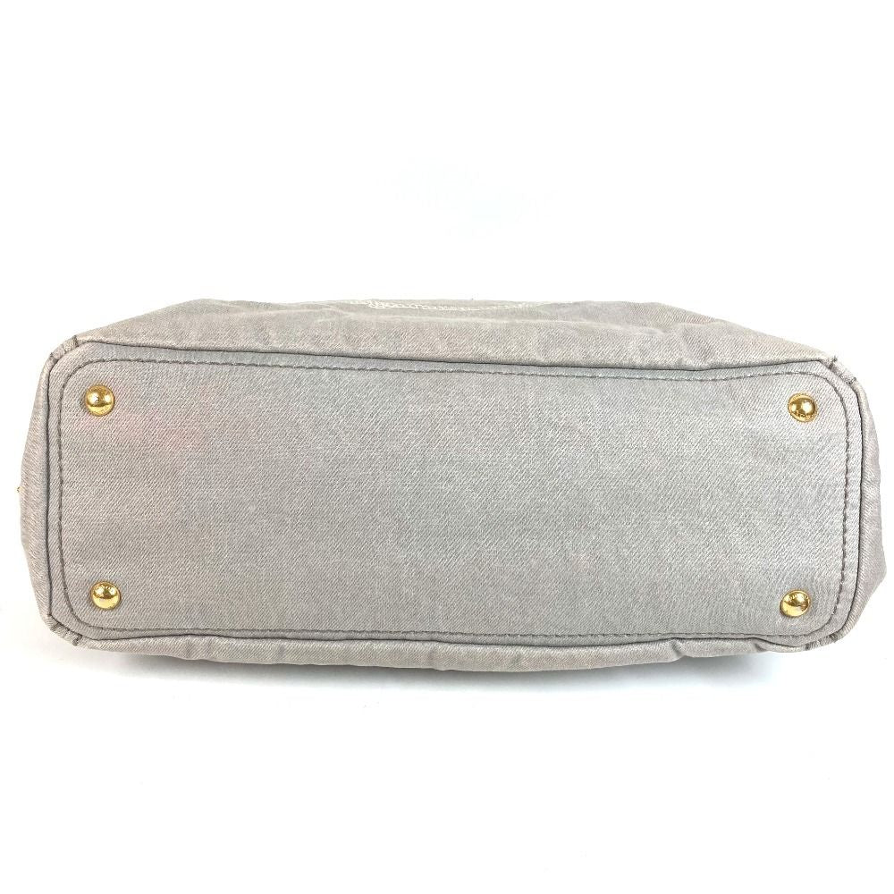 Prada Handbag Canapa Logo Canvas Gray — view 7