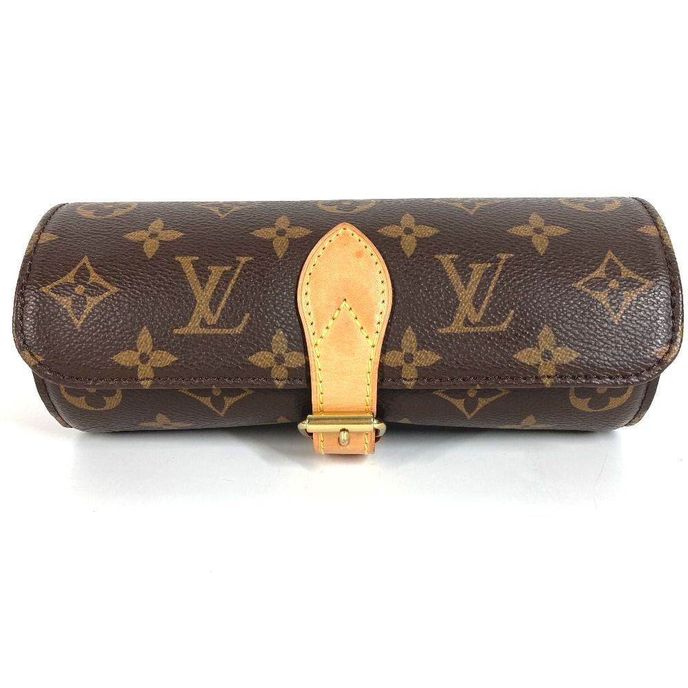 Louis Vuitton Pouch Etui 3 Montre Monogram Canvas Brown