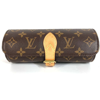 Louis Vuitton Pouch Etui 3 Montre Monogram Canvas Brown