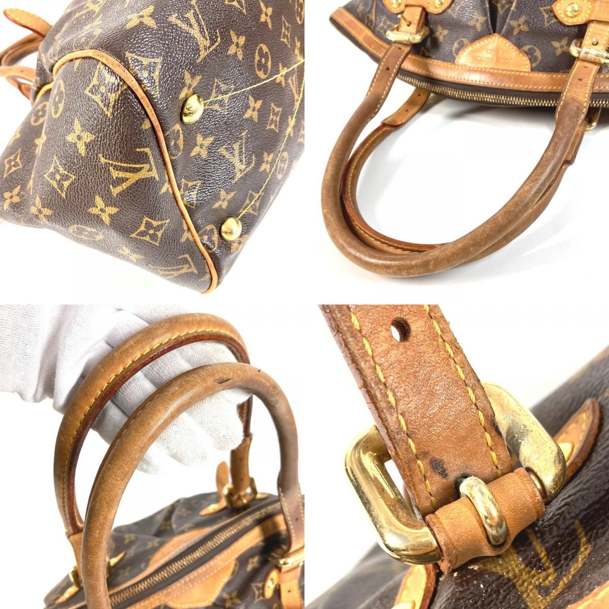Louis Vuitton Shoulder Bag Tivoli GM Monogram Canvas Brown — view 7