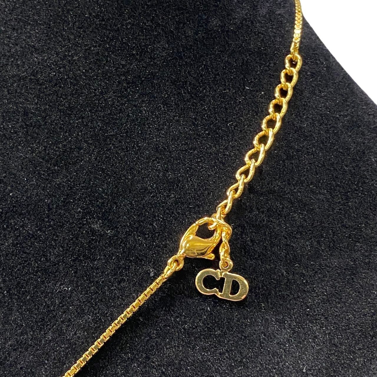 Dior Trotter Plate Gold Necklace — view 6