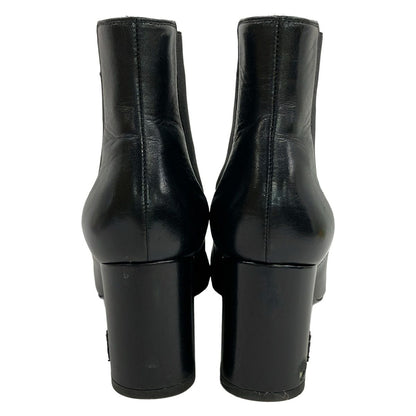 Saint Laurent Paris Short Boots 37 Black Side Gore Leather — view 3