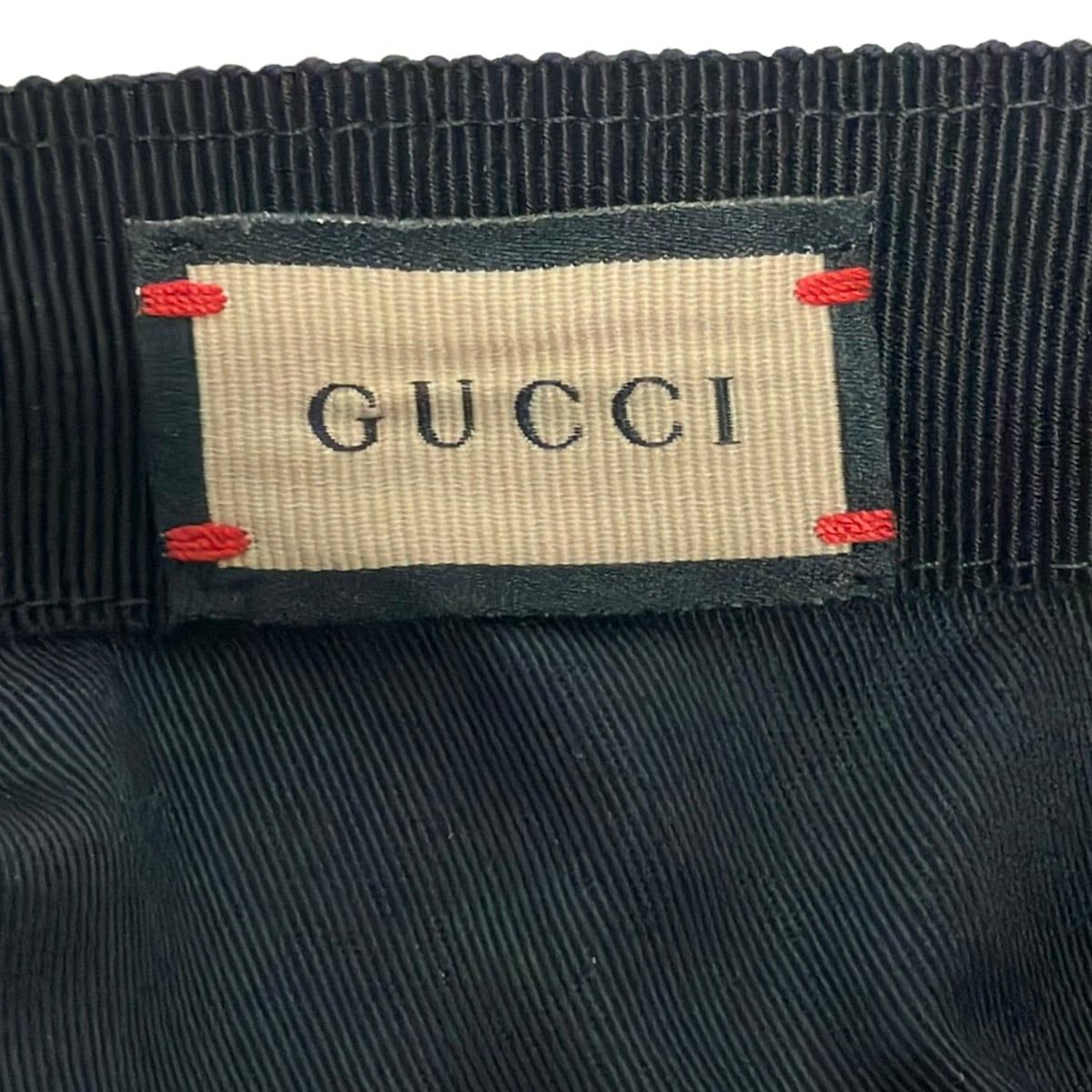 Gucci Cap M Black GG Pattern Cotton — view 5