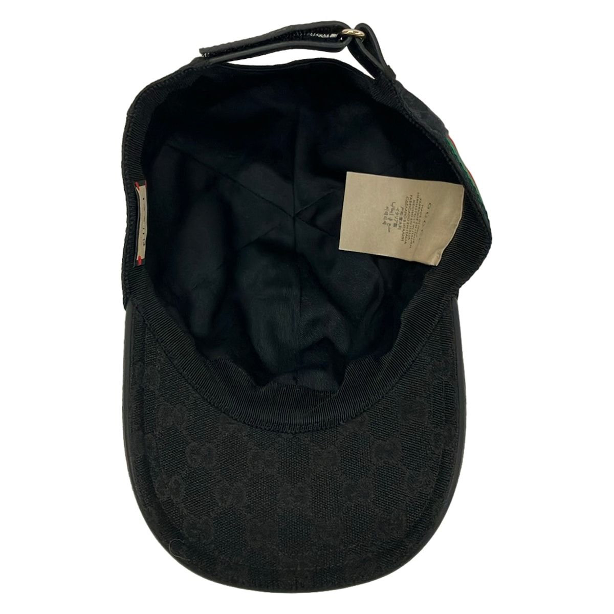 Gucci Cap M Black GG Pattern Cotton — view 4