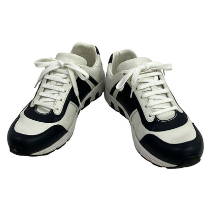 Gucci Sneakers 5.5 White Black Interlocking Leather — view 2