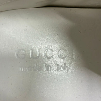 Gucci Sneakers 5.5 White Black Interlocking Leather — view 5