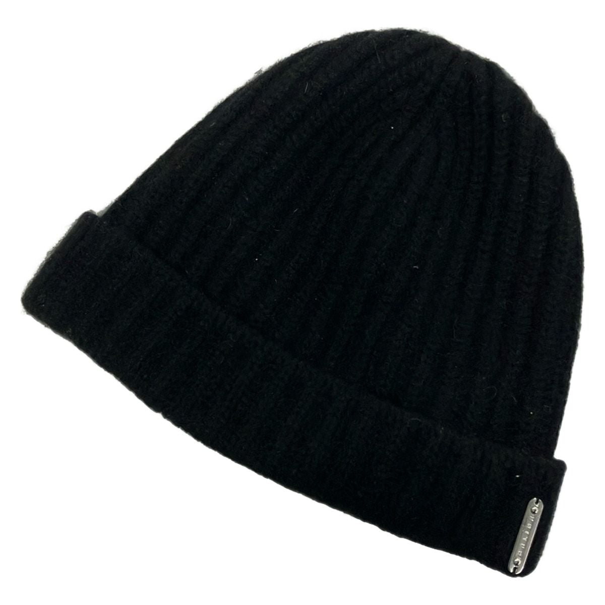 Celine Knit Hat Black Cashmere