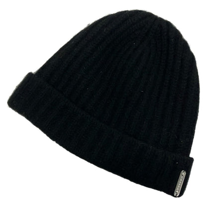 Celine Knit Hat Black Cashmere