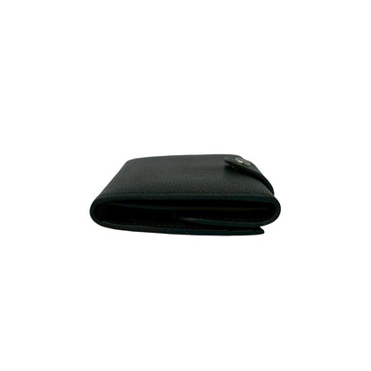 Hermes Illiade Compact Wallet Chevresham Kira Leather Bifold Black — view 5