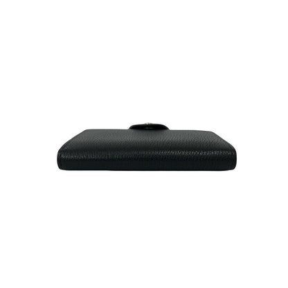Hermes Illiade Compact Wallet Chevresham Kira Leather Bifold Black — view 6