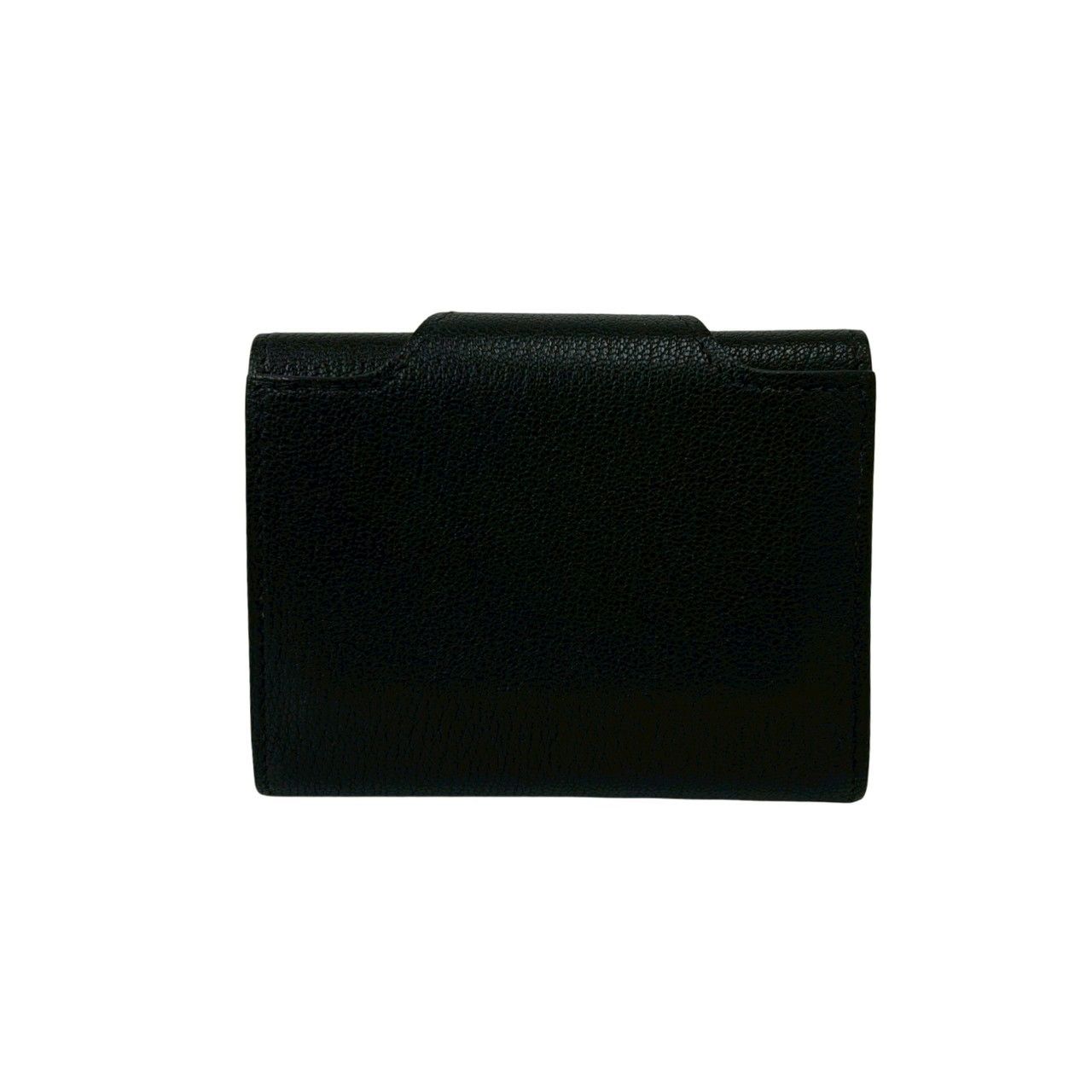 Hermes Illiade Compact Wallet Chevresham Kira Leather Bifold Black — view 2