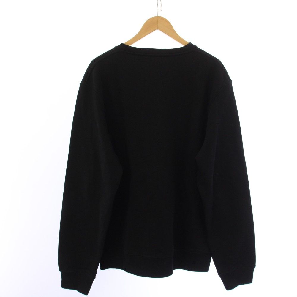 Loewe Embroidery Sweatshirt Crew Neck Long Sleeve Logo Gusset XXL Black YT — view 2
