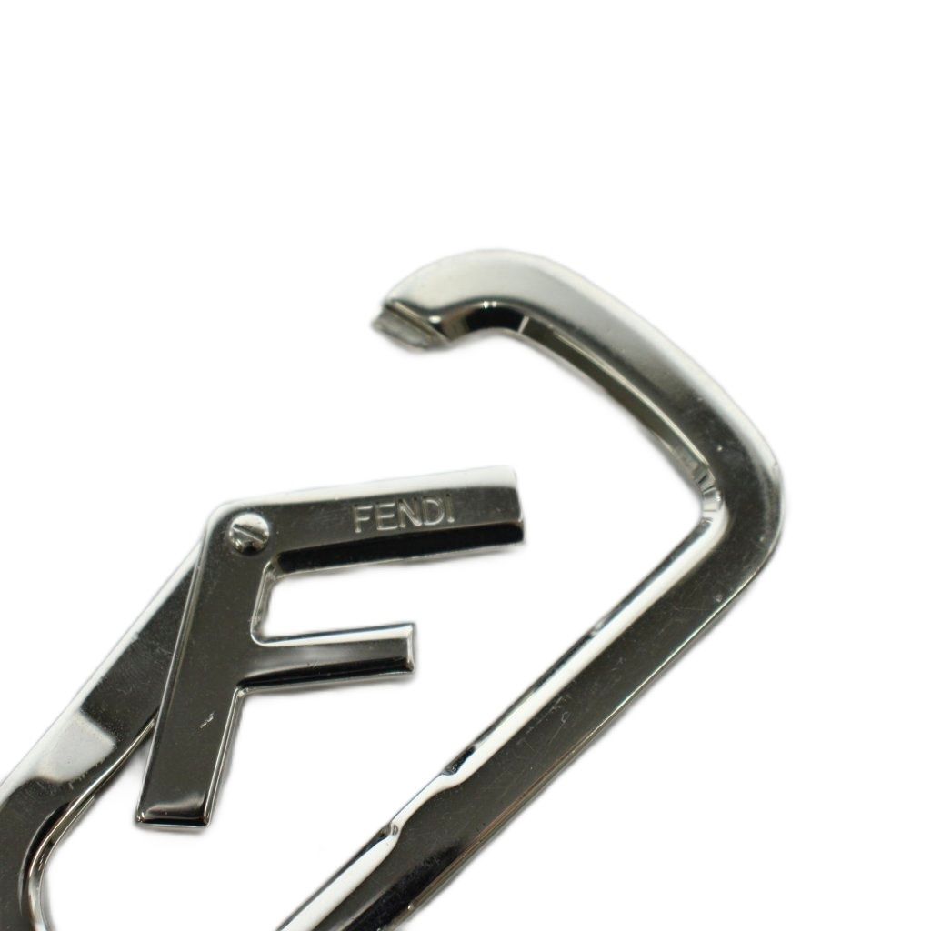 Fendi Key Charm Carabiner Silver Keychain — view 5