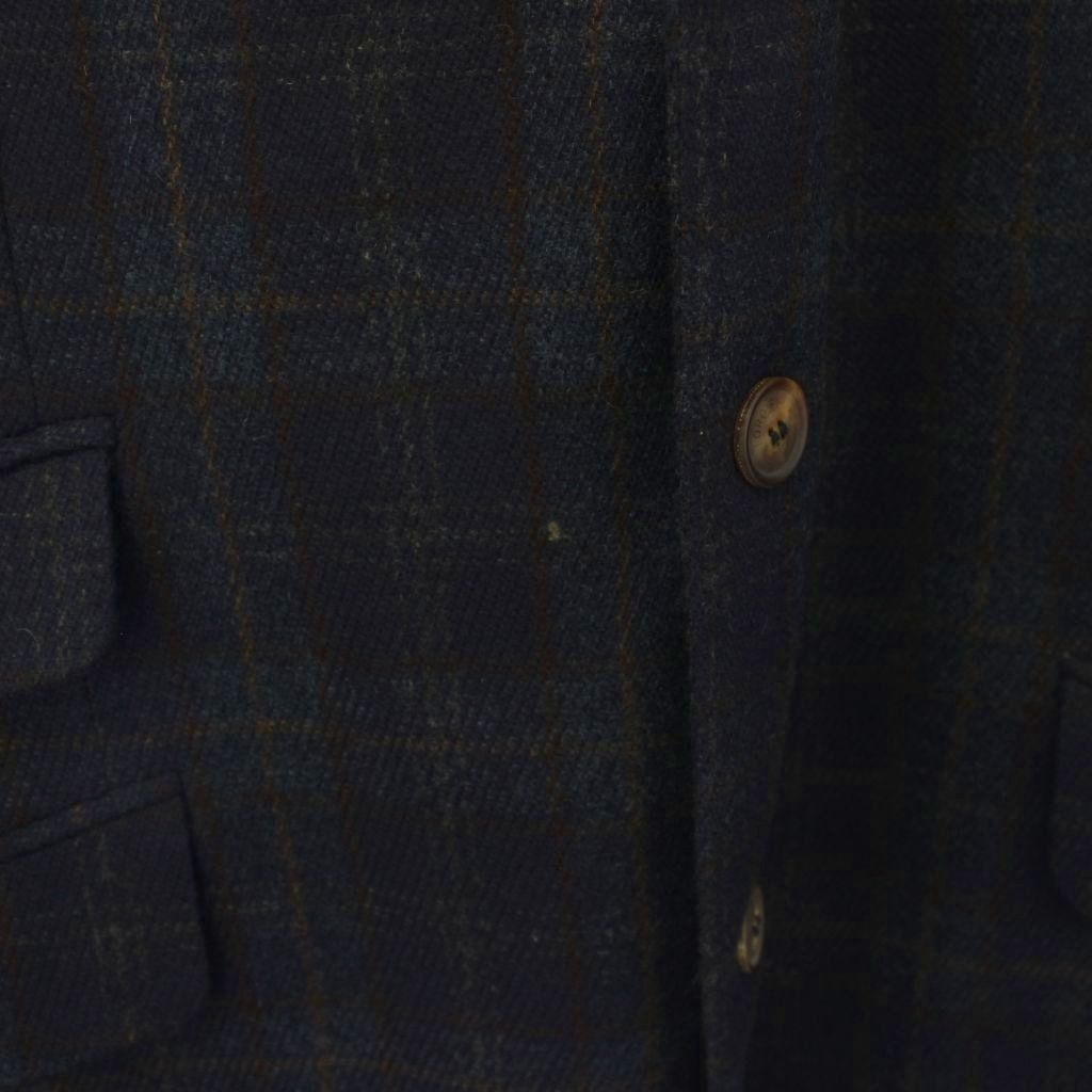 Loro Piana Terre Jacket Check Pattern Navy Blue — view 6