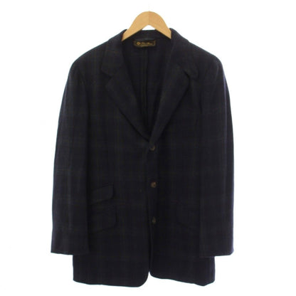 Loro Piana Terre Jacket Check Pattern Navy Blue