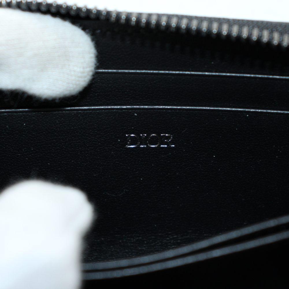 Dior O-Oblique Kugravity Leather Coin Purse Logo Black — view 3