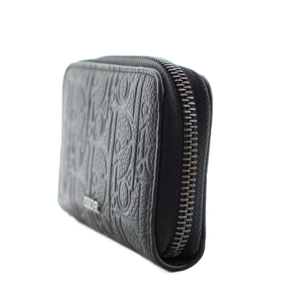 Dior O-Oblique Kugravity Leather Coin Purse Logo Black — view 4