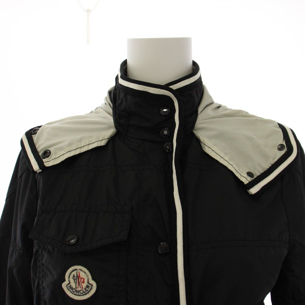 Moncler Lobelia Jacket Hood 0 Black — view 6