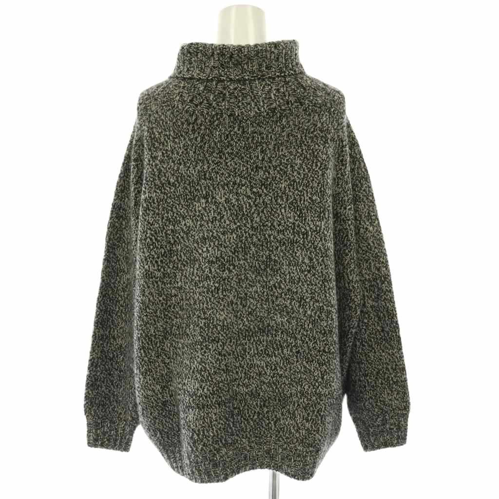 Celine Cashmere 100 Turtleneck Knit Sweater S Black White ES — view 2