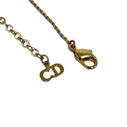 Dior Vintage Logo Pendant Gold — view 4