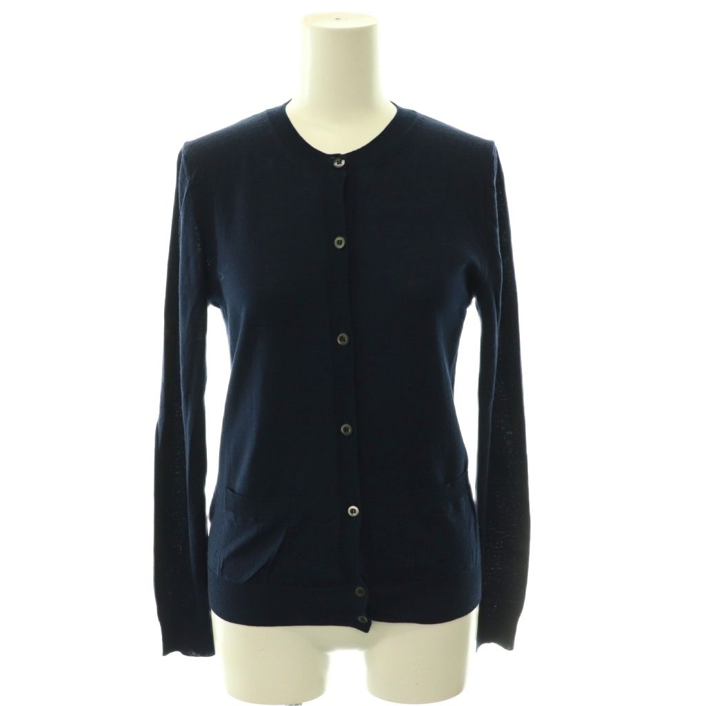 Prada Cardigan Long Sleeve Wool 38 Navy SY AD