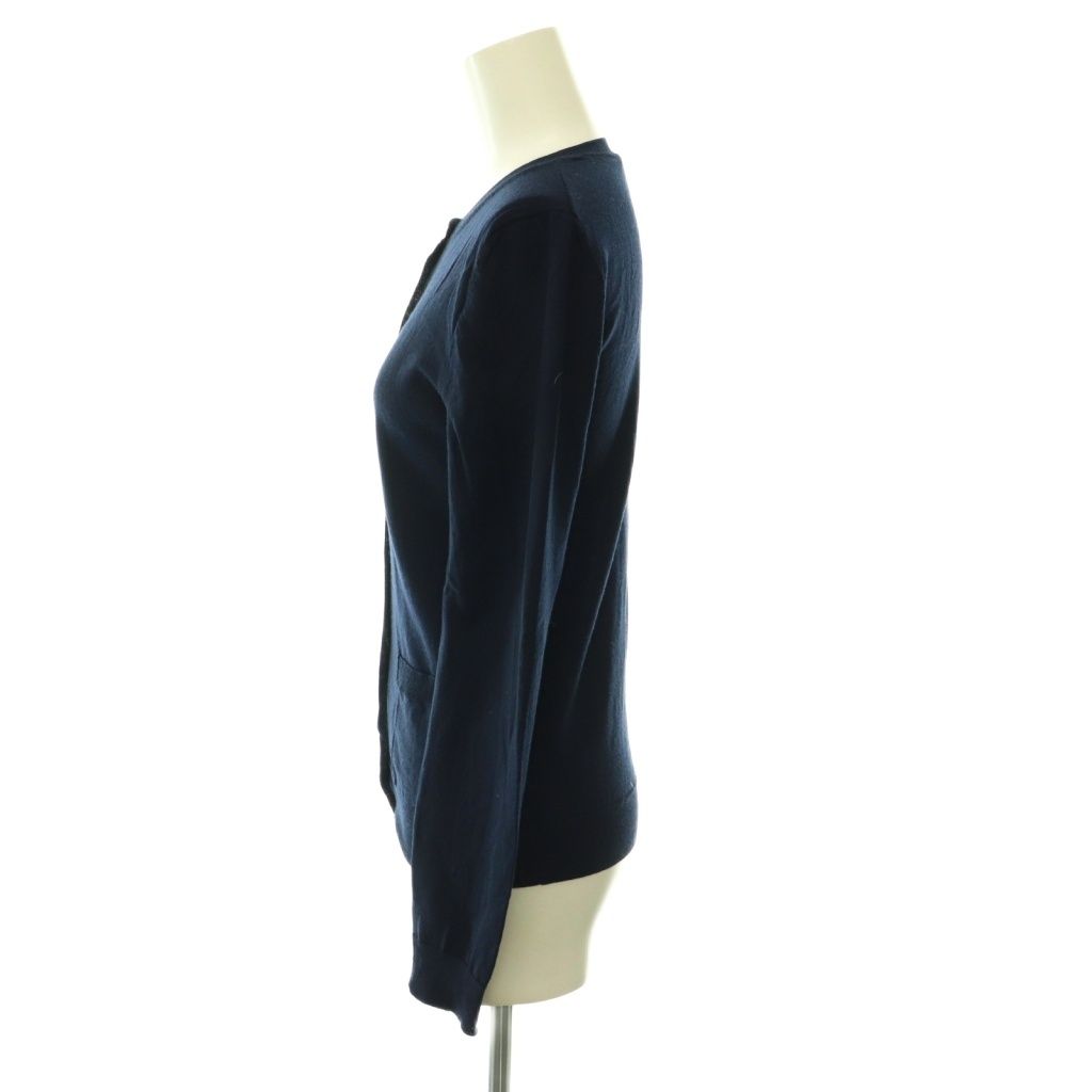 Prada Cardigan Long Sleeve Wool 38 Navy SY AD — view 3