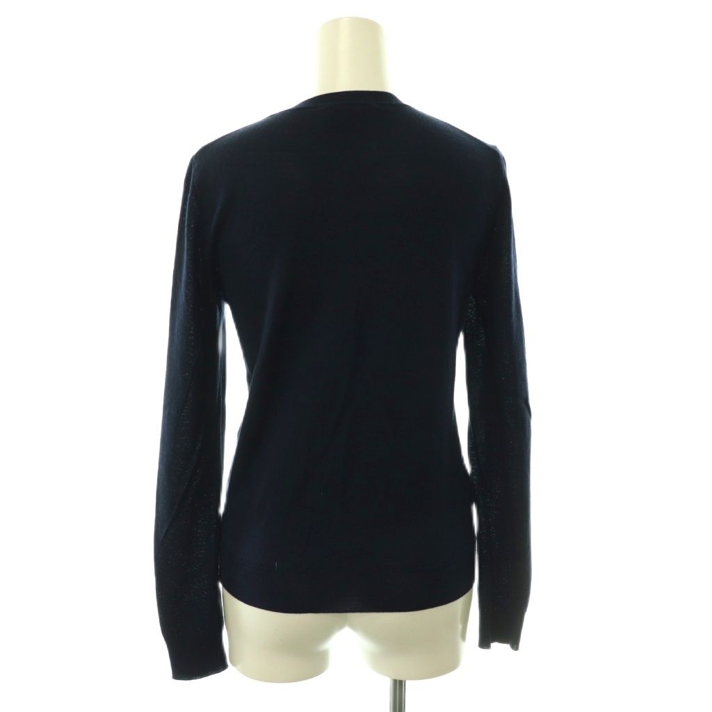 Prada Cardigan Long Sleeve Wool 38 Navy SY AD — view 2