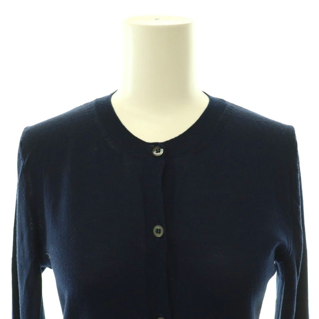 Prada Cardigan Long Sleeve Wool 38 Navy SY AD — view 4
