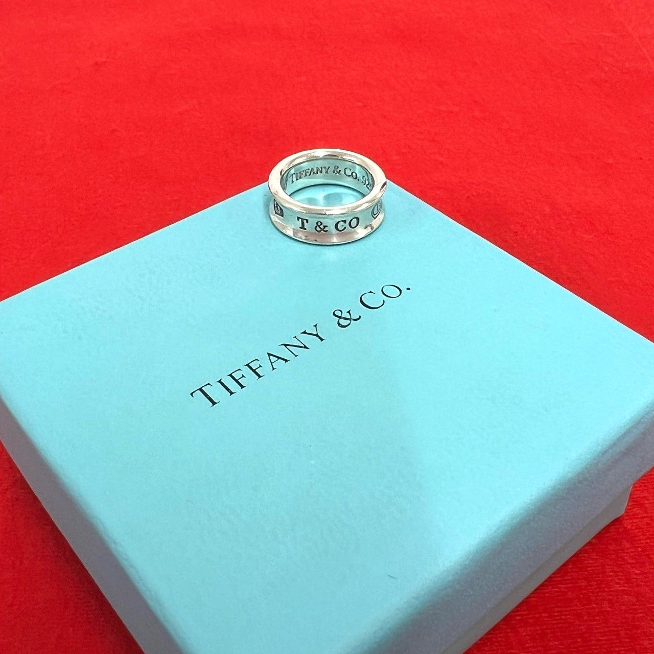 Tiffany & Co Vintage Narrow Ring 925 Sterling Silver