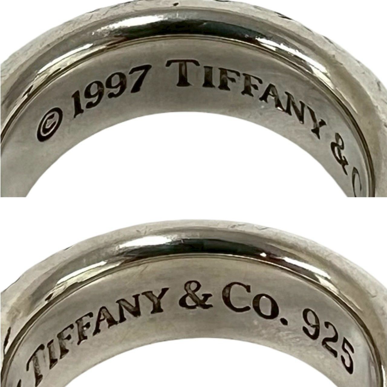 Tiffany & Co Vintage Narrow Ring 925 Sterling Silver — view 3