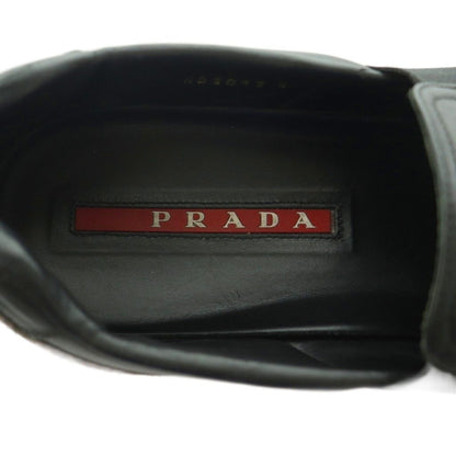Prada Linea Rossa Slip on Leather 8.5 Black Slipper — view 8