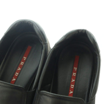 Prada Linea Rossa Slip on Leather 8.5 Black Slipper — view 4