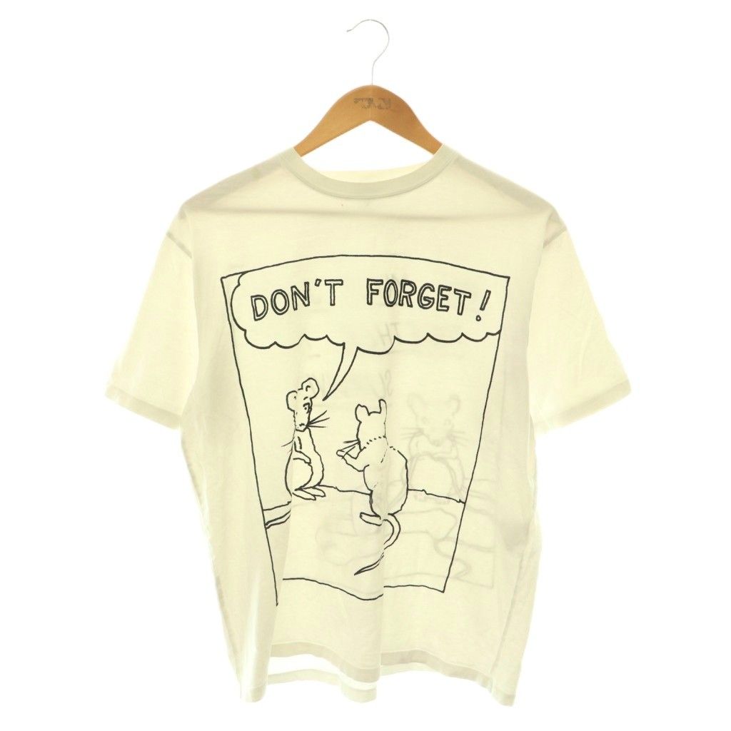 Loewe Dont Forget Print T-Shirt Short Sleeve Xxs White SY
