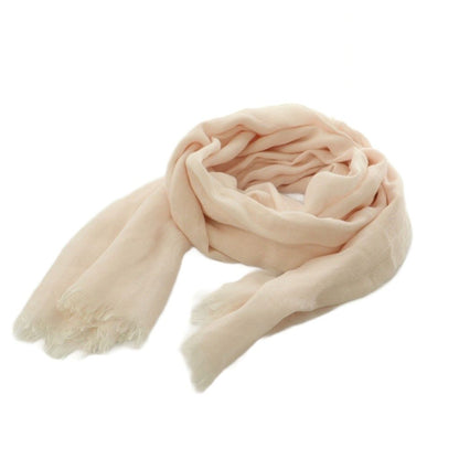 Gucci GG Pattern Cotton Shawl Lightweight 60 190 cm Light Pink Scarf
