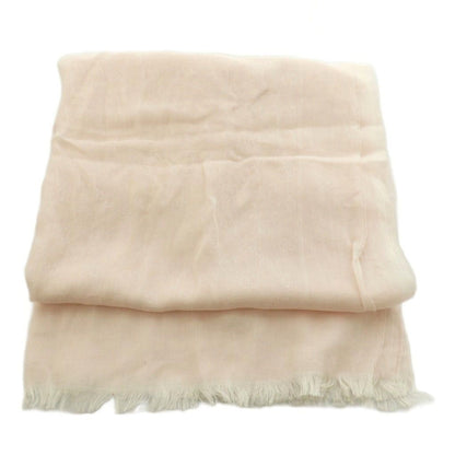 Gucci GG Pattern Cotton Shawl Lightweight 60 190 cm Light Pink Scarf — view 2