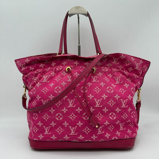 Louis Vuitton Monogram Denim Noefle Handbag Shoulder Rose Indien Pink Tote