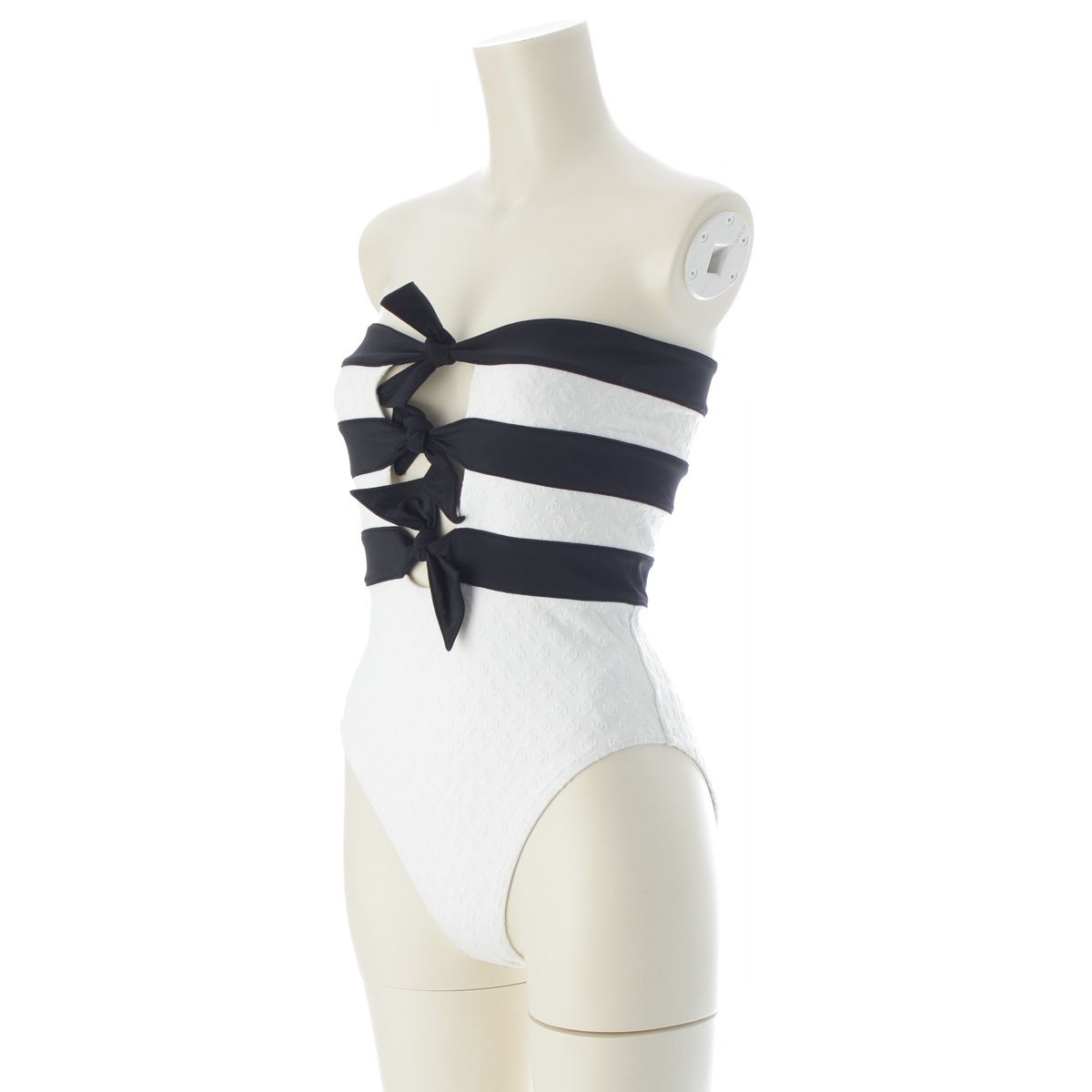 Chanel Swimwear Swimsuit Black White 34 — view 2