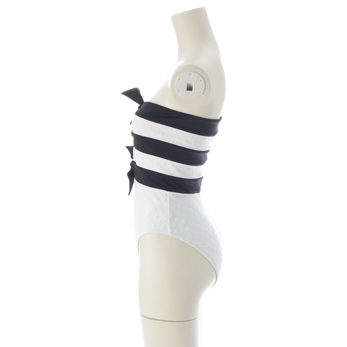 Chanel Swimwear Swimsuit Black White 34 — view 3