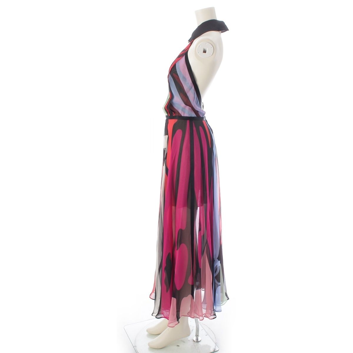 Chanel Collection Silk Maxi Dress Multicolor 34 — view 3
