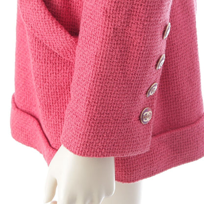 Chanel CC Logo Button Tweed All in Jumps Jumpsuits Pink 36 Dress — view 7
