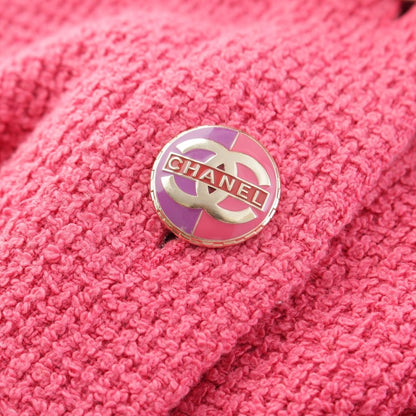 Chanel CC Logo Button Tweed All in Jumps Jumpsuits Pink 36 Dress — view 8